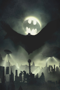 Batman Bat Signal Coming