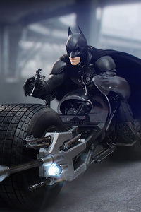 Batman Batbike (1440x2560) Resolution Wallpaper