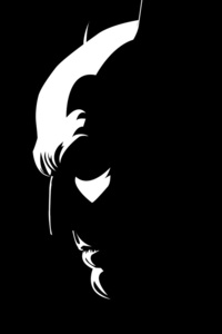 Batman Black And White (750x1334) Resolution Wallpaper