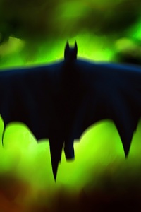 Batman Black Cape 2020 (320x480) Resolution Wallpaper