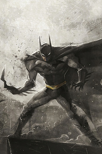 Batman Cape Art New (1125x2436) Resolution Wallpaper