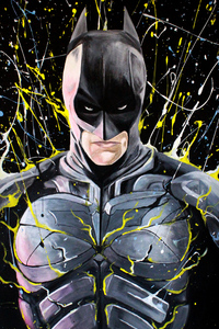 Batman Color Paint Art