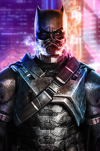 Batman Cyberpunk (640x960) Resolution Wallpaper