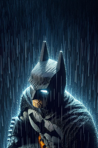 Batman Damn Rain Is Cold (1280x2120) Resolution Wallpaper