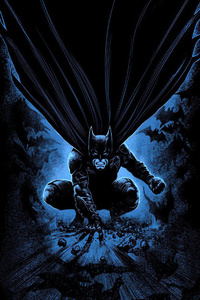 Batman Dark Comic Art 4k