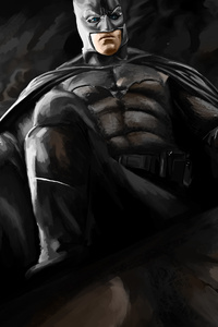 Batman Darknight Art (240x320) Resolution Wallpaper