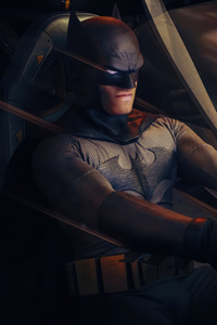 640x1136 Batman Driving Batmobile