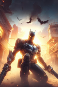 Batman Enduring Mystique (320x480) Resolution Wallpaper