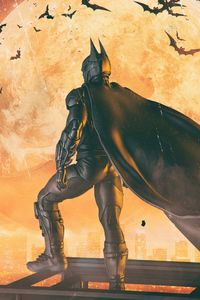 Batman From Dark Knight 4k (640x1136) Resolution Wallpaper