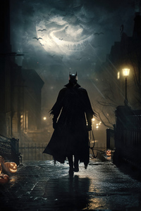 Batman Gothic Halloween (640x1136) Resolution Wallpaper