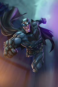 Batman Guardian (320x568) Resolution Wallpaper