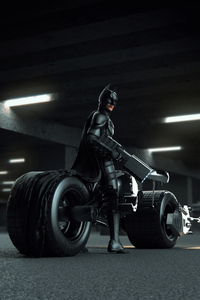 Batman Gun 4k (1080x2160) Resolution Wallpaper
