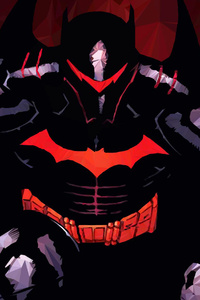 Batman Hellbat Polygon Art (480x854) Resolution Wallpaper