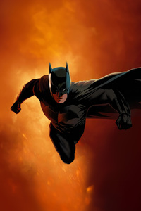 Batman Iconic Silhouette Stare (1080x2160) Resolution Wallpaper
