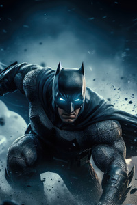 Batman In The Heart Of Battle (640x960) Resolution Wallpaper