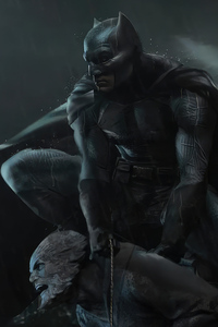 Batman In The Night 4k (640x1136) Resolution Wallpaper