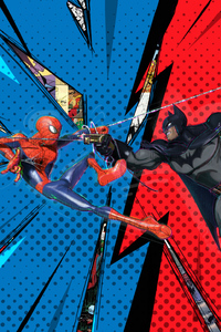 Batman Into The Spider Verse (360x640) Resolution Wallpaper