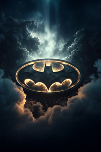 Batman Logo Roar (240x320) Resolution Wallpaper