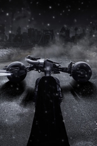 Batman Menacing Batcycle (1080x2160) Resolution Wallpaper