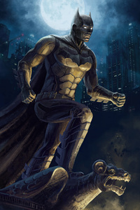 Batman Menacing Presence (540x960) Resolution Wallpaper