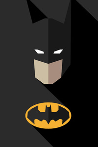 480x854 Batman Minimal Dark 8k