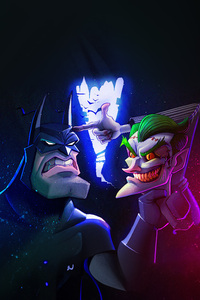 Batman Ongoing Battle With The Joker (320x480) Resolution Wallpaper