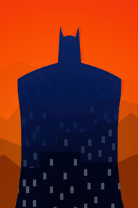 Batman Red (1440x2560) Resolution Wallpaper