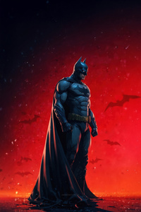 Batman Rising Shadow (540x960) Resolution Wallpaper