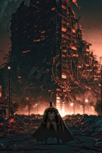Batman Saving The City (720x1280) Resolution Wallpaper