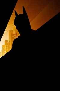 Batman Silhouette (1440x2560) Resolution Wallpaper