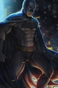 Batman Sketch Arts (320x480) Resolution Wallpaper