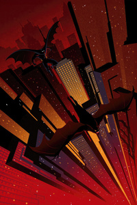 Batman The Animated Series Poster 4k (640x1136) Resolution Wallpaper