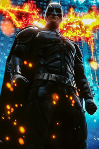 Batman The Dark Knight Art (320x480) Resolution Wallpaper