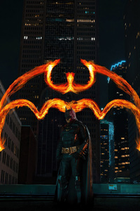 Batman The Dark Knight Ascent (640x960) Resolution Wallpaper