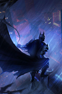 Batman The Eternal Guardian (320x568) Resolution Wallpaper