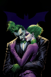 Batman The Joker Inside Out (1280x2120) Resolution Wallpaper