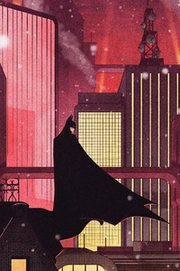 Batman The Silent Protector Haunting The Night (240x320) Resolution Wallpaper
