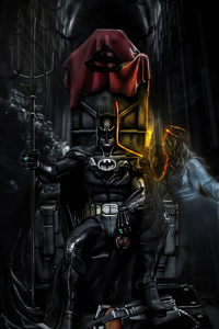 Batman Throne Artwork 4k