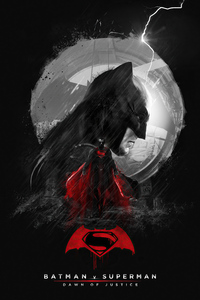 640x1136 Batman Vs Superman Dawn Of Justice Comic Poster 4k