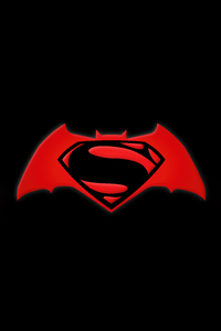 Batman Vs Superman Symbol (320x480) Resolution Wallpaper
