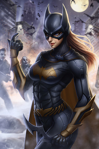 Batwoman Art 2020 (640x1136) Resolution Wallpaper