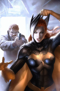 Batwoman Caught (360x640) Resolution Wallpaper