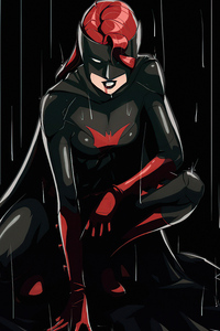 Batwoman Red Blood 4k (1080x2160) Resolution Wallpaper