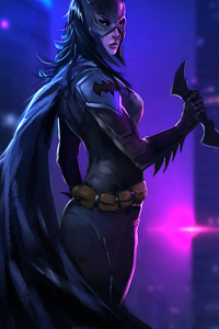 Batwoman Sketch Artwork (640x960) Resolution Wallpaper