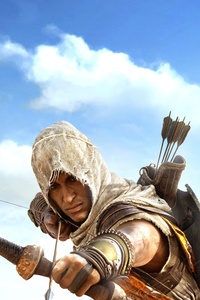 Bayek Of Siwa Assassins Creed Origins 8k (320x480) Resolution Wallpaper