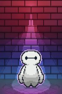 Baymax 8 Bit (1080x2160) Resolution Wallpaper