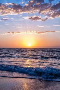 2160x3840 Beach Sunset Evening