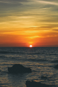 Beach Sunset Sea Sunrise 5k