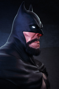 Bearded Batman New (1125x2436) Resolution Wallpaper