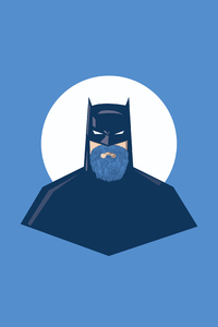 Bearded Batman (320x568) Resolution Wallpaper